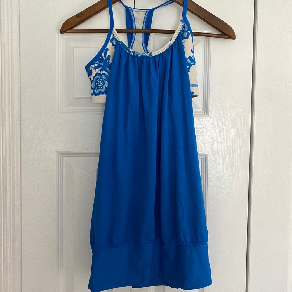 Blue Lululemon Tank w/ Built in Bra